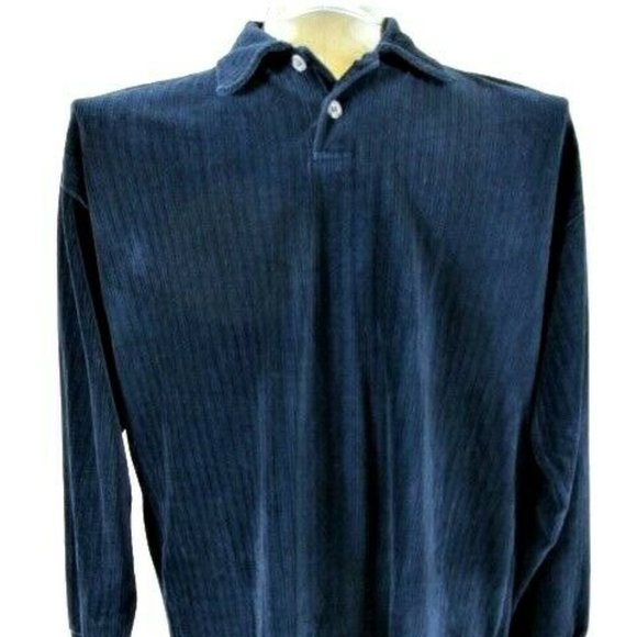 Conte Di Milano Men's L BLUE TEXTURED Sweater pm1 - Picture 2 of 7